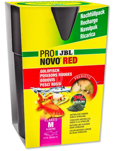 JBL - Pronovo Red Flackes M - 750 ml - Flocons pour poissons rouges de 8 à 20 cm