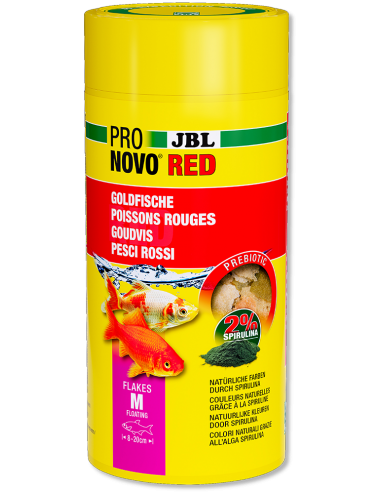 JBL - Pronovo Red Flackes M - 1000 ml - Flocons pour poissons rouges de 8 à 20 cm