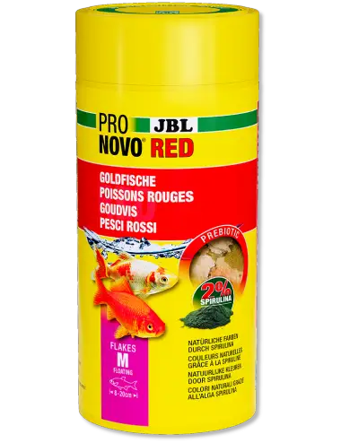 JBL - Pronovo Red Flackes M - 1000 ml - Flocons pour poissons rouges de 8 à 20 cm