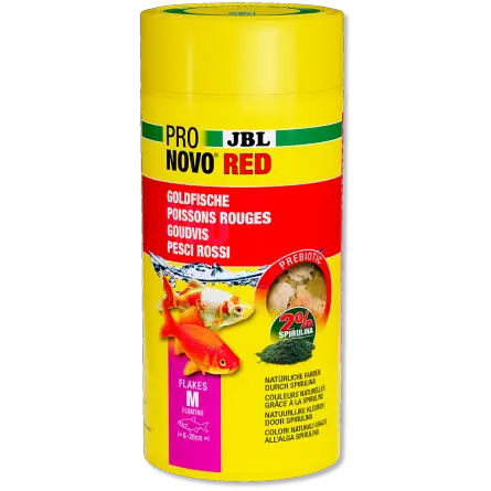 JBL - Pronovo Red Flackes M - 1000 ml - Flocos para peixinhos dourados de 8 a 20 cm JBL - Pronovo Red Flackes M - 1000 ml - Flocos para peixinhos dourados de 8 a 20 cm