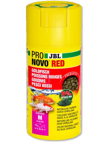 JBL - Pronovo Red Grano M - 100 ml - Granulés pour poissons rouges de 8 à 20 cm
