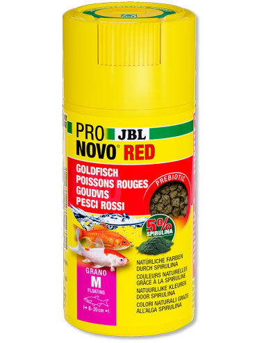 JBL - Pronovo Red Grano M - 100 ml - Gránulos para carpas doradas de 8 a 20 cm