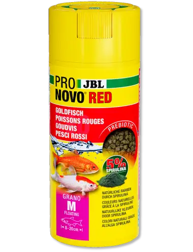 JBL - Pronovo Red Grano M - 250 ml - Granulés pour poissons rouges de 8 à 20 cm