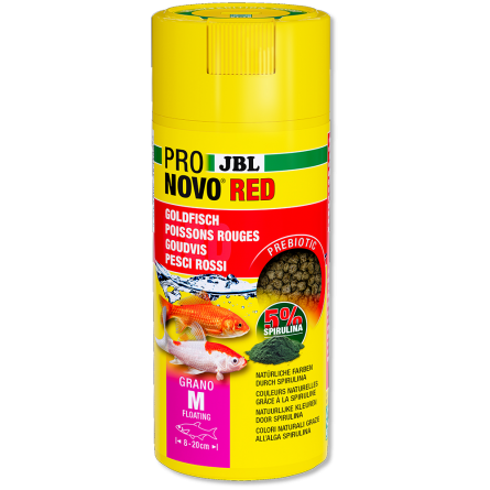 JBL - Pronovo Red Grano M - 250 ml - Gránulos para carpas doradas de 8 a 20 cm JBL - Pronovo Red Grano M - 250 ml - Gránulos para carpas doradas de 8 a 20 cm