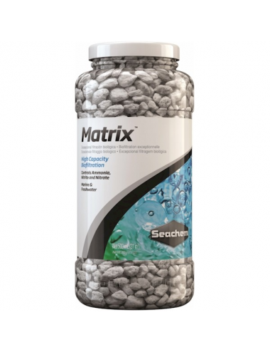 SEACHEM - Matrix 500ml - Filtration biologique pour l'élimination des nitrates, des nitrites et de l'ammoniac