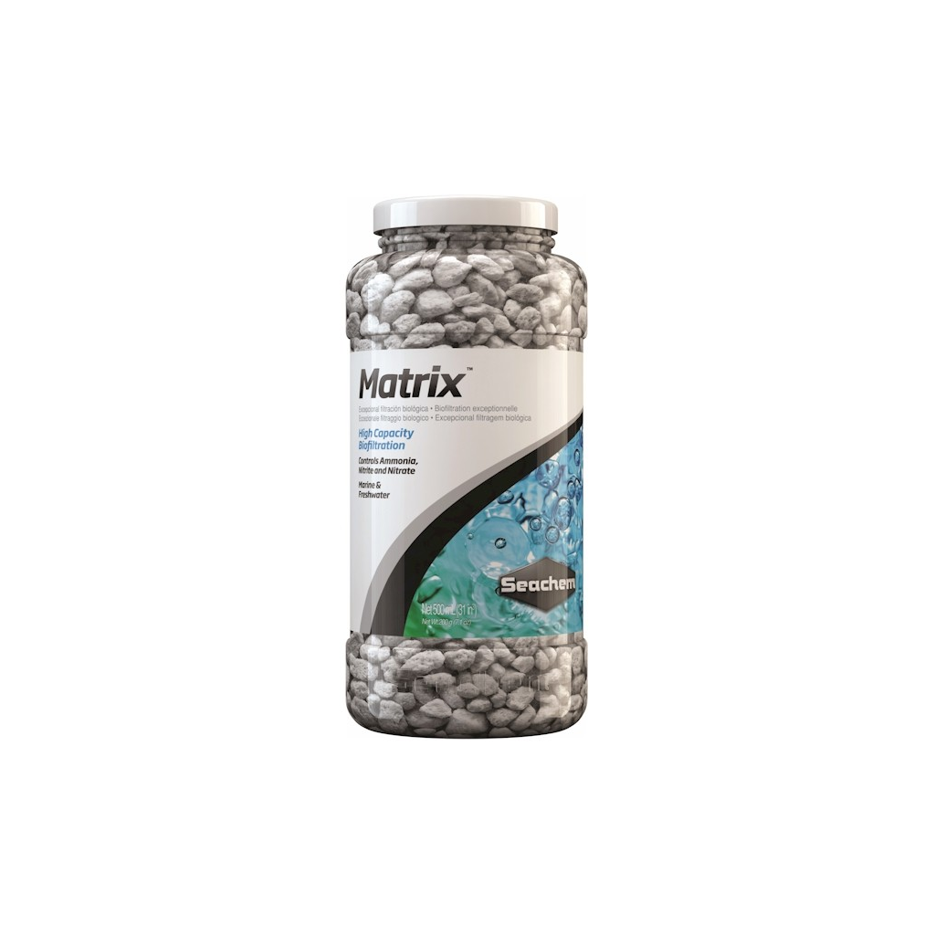 SEACHEM - Matrix 500ml - Biological filtration for the removal of nitrates, nitrites and ammonia