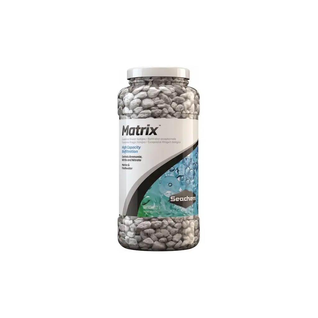 SEACHEM - Matrix 500ml - Filtration biologique pour l'élimination des nitrates, des nitrites et de l'ammoniac