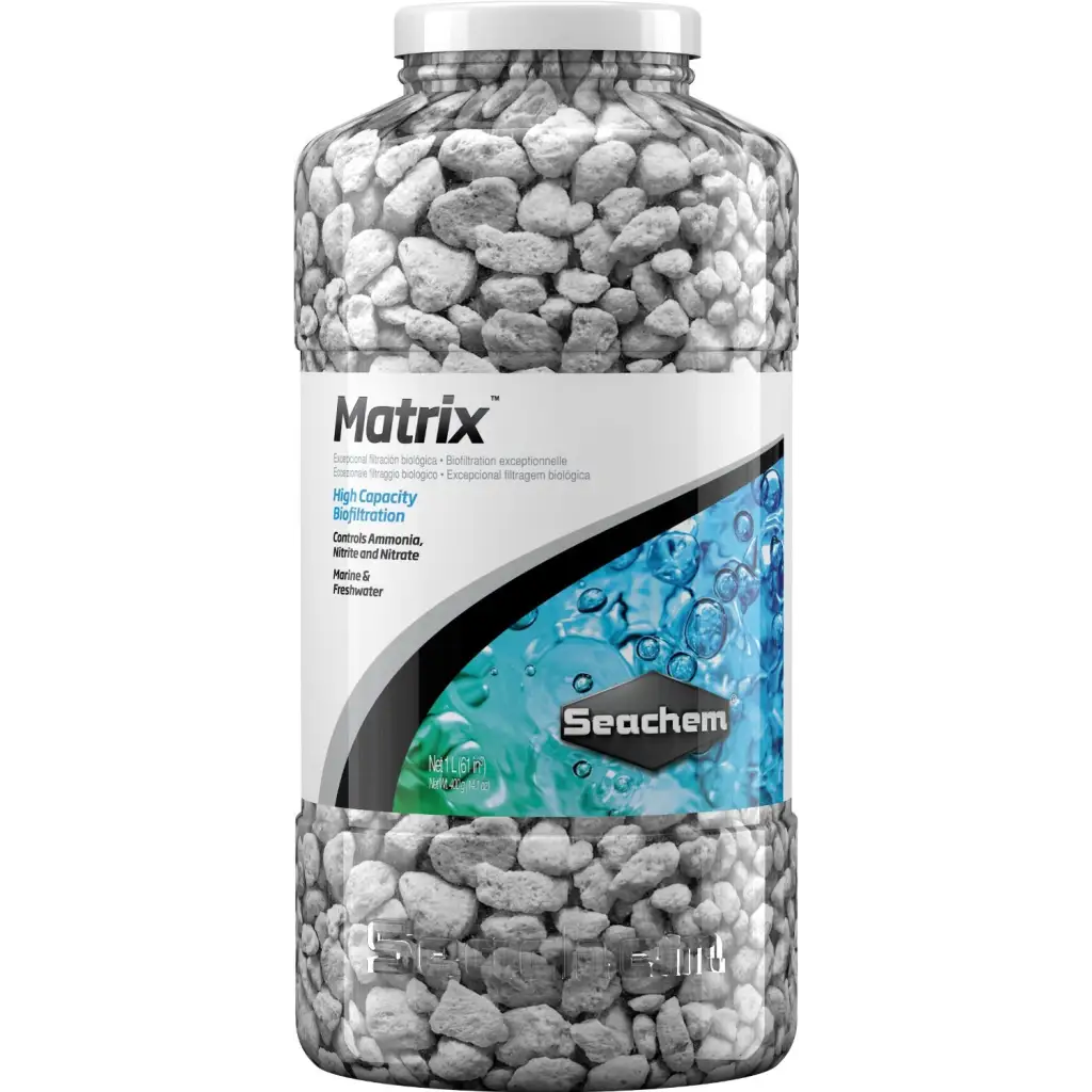 SEACHEM - Matrix 1L - Biological filtration for the removal of nitrates, nitrites and ammonia