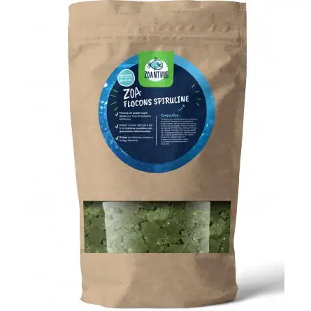 Zoanthus.fr - Spirulina Flakes - 500ml - Premium pahuljice za ribe Zoanthus.fr - Spirulina Flakes - 500ml - Premium pahuljice za ribe