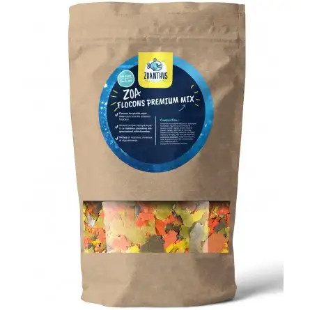 Zoanthus.fr - Premium Mix Flakes - 1000ml - Flocos Premium para peixes Zoanthus.fr - Premium Mix Flakes - 1000ml - Flocos Premium para peixes