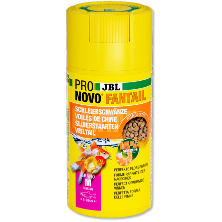 JBL - Pronovo Fantail Grano M - 250 ml - Gránulos para Velas de China JBL - Pronovo Fantail Grano M - 250 ml - Gránulos para Velas de China