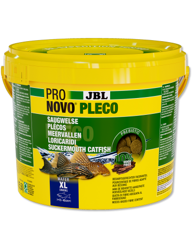 JBL - Pronovo Pleco wafer - XL - 5500 ml - Tablettes pour locaridés herbivores de 15 à 40 cm