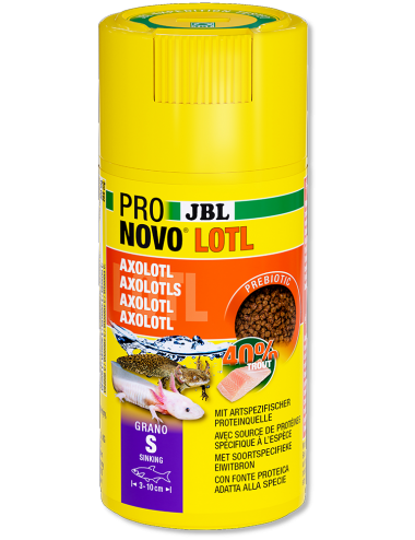 JBL - Pronovo NovoLotl S - 100ml - Alleinfuttermittel für kleine Axolotl