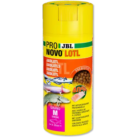 JBL - Pronovo NovoLotl M - 250ml - Alimento completo para pequeños ajolotes JBL - Pronovo NovoLotl M - 250ml - Alimento completo para pequeños ajolotes