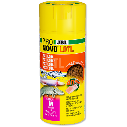 JBL - Pronovo NovoLotl M - 250ml - Alimento completo per piccoli axolotl JBL - Pronovo NovoLotl M - 250ml - Alimento completo per piccoli axolotl