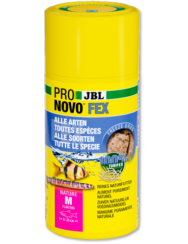 JBL - Pronovo Fex - 100ml - Gevriesdroogde Tubifex voor vis