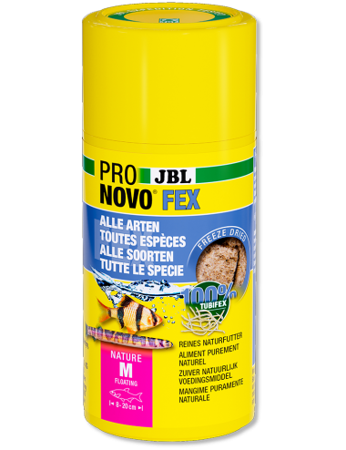 JBL - Pronovo Fex - 100ml - Tubifex lyophilisés pour poissons