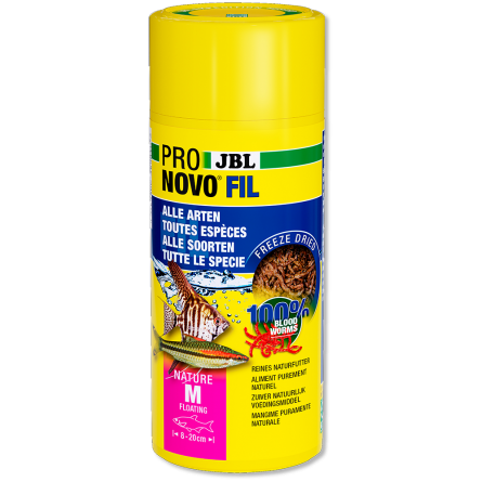 JBL - Pronovo Fil - 250ml - Larves de moustiques rouges lyophilisés pour poissons