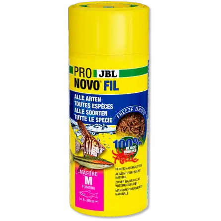 JBL - Pronovo Fil - 250ml - Larve di zanzara rosse liofilizzate per pesci JBL - Pronovo Fil - 250ml - Larve di zanzara rosse liofilizzate per pesci