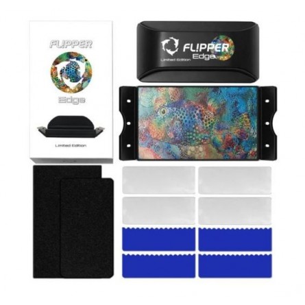 FLIPPER - Edge Max Limited Edition - 24 mm - 2 in 1 Magnetic Aquarium Cleaner