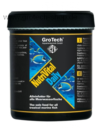 GROTECH - NutriVital Daily 1,4-2,2 mm 580 ml - Hrana za ribe
