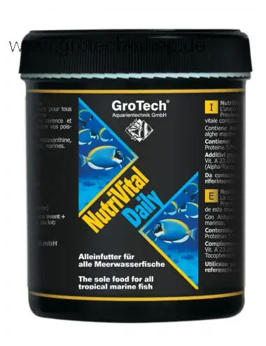 GROTECH - NutriVital Daily 2 - 6mm 580ml - Fish food