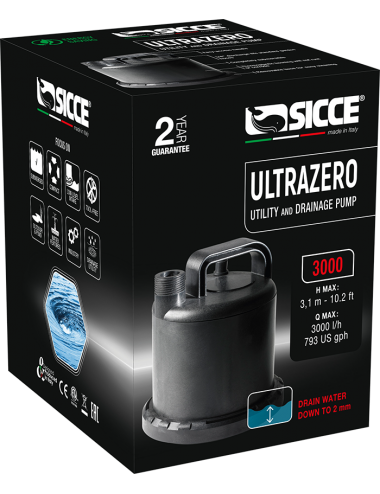 SICCE - Ultra Zero - Pompe à eau 3000 l/h
