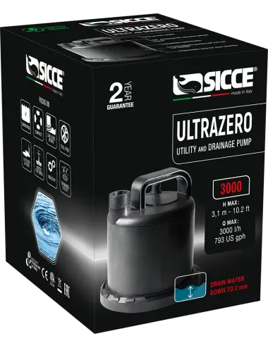 SICCE - Ultra Zero - Vodna črpalka 3000 l/h