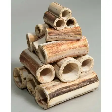 AQUANETTA - Cachettes / tubes pour poissons - 11x11x12.5cm - Couleur clair AQUANETTA - Cachettes / tubes pour poissons - 11x11x12.5cm - Couleur clair