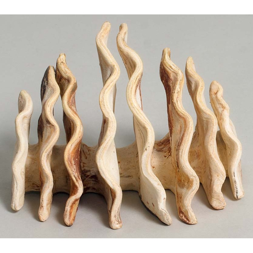 AQUANETTA - Cachettes pour poissons - 10x15x14cm - Couleur clair