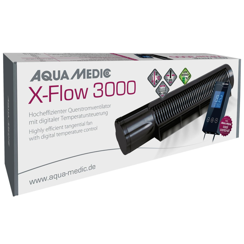 AQUA MEDIC - X-Flow 3000 + Cool control - Ventilateur avec contrôleur pour aquarium