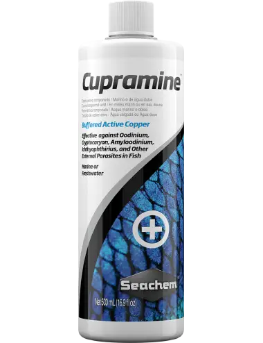 SEACHEM - Cupramine 500ml - Traitement au cuivre pour parasites externes