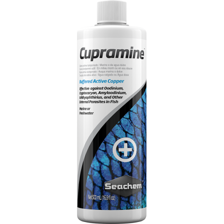 SEACHEM - Cupramine 500ml - Traitement au cuivre pour parasites externes