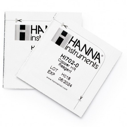 Hanna Instruments - Réactifs en poudre pour Checker cuivre (HI 702), 25 tests Hanna Instruments - Réactifs en poudre pour Checker cuivre (HI 702), 25 tests