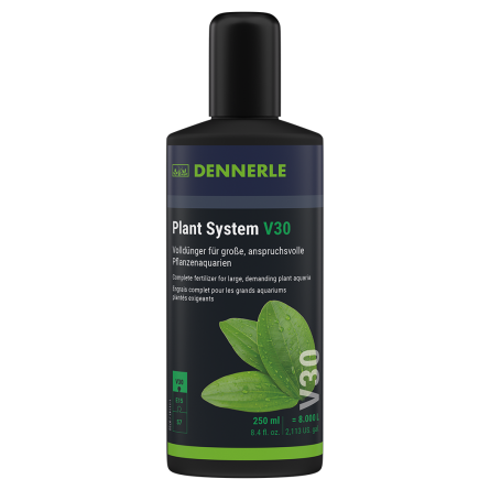 DENNERLE - Plant System V30 - 250 ml - Fertilizzante completo per grandi acquari DENNERLE - Plant System V30 - 250 ml - Fertilizzante completo per grandi acquari