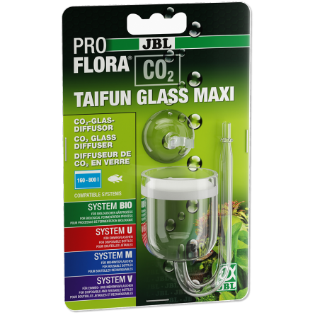 JBL - Proflora CO2 Taifun Glass Maxi - Diffuseur de CO2 JBL - Proflora CO2 Taifun Glass Maxi - Diffuseur de CO2
