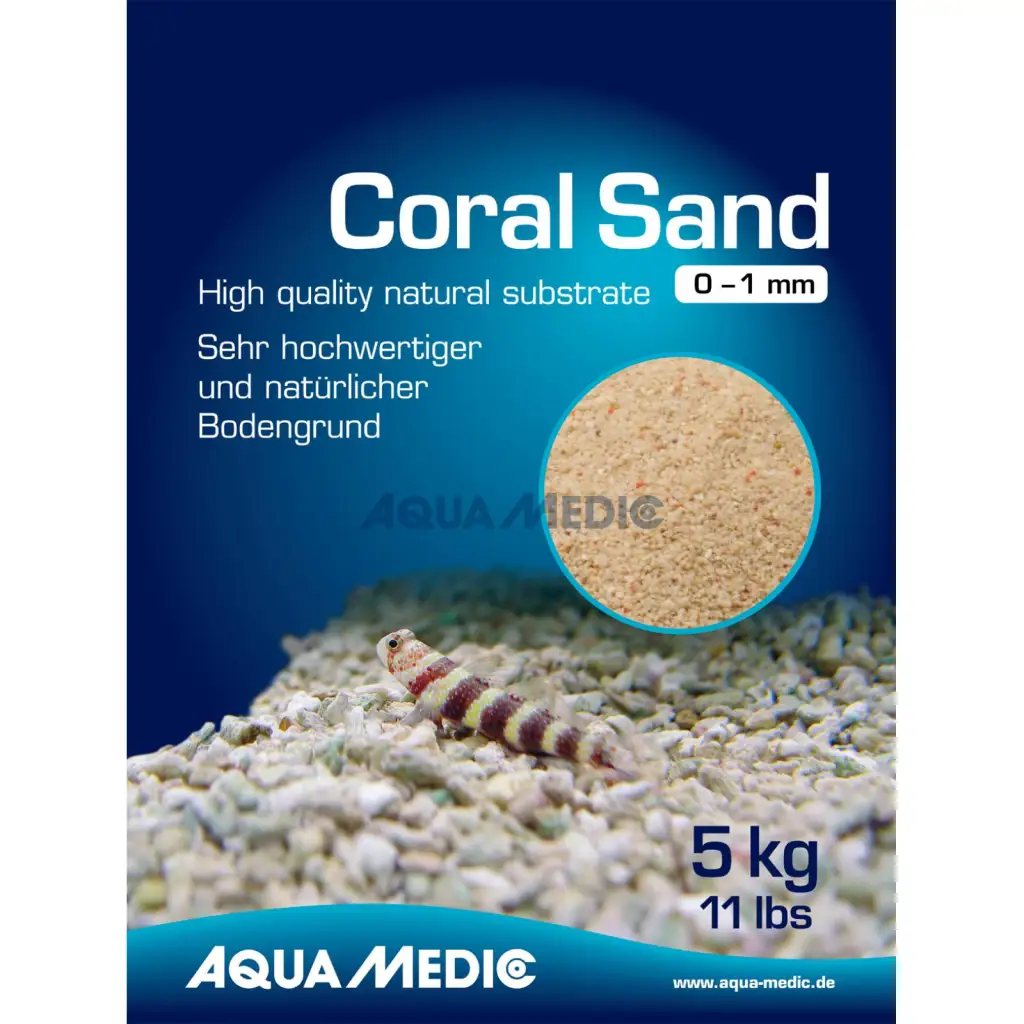 AQUA-MEDIC - Coral Sand - 2 - 5 mm - Saco de 10 kg