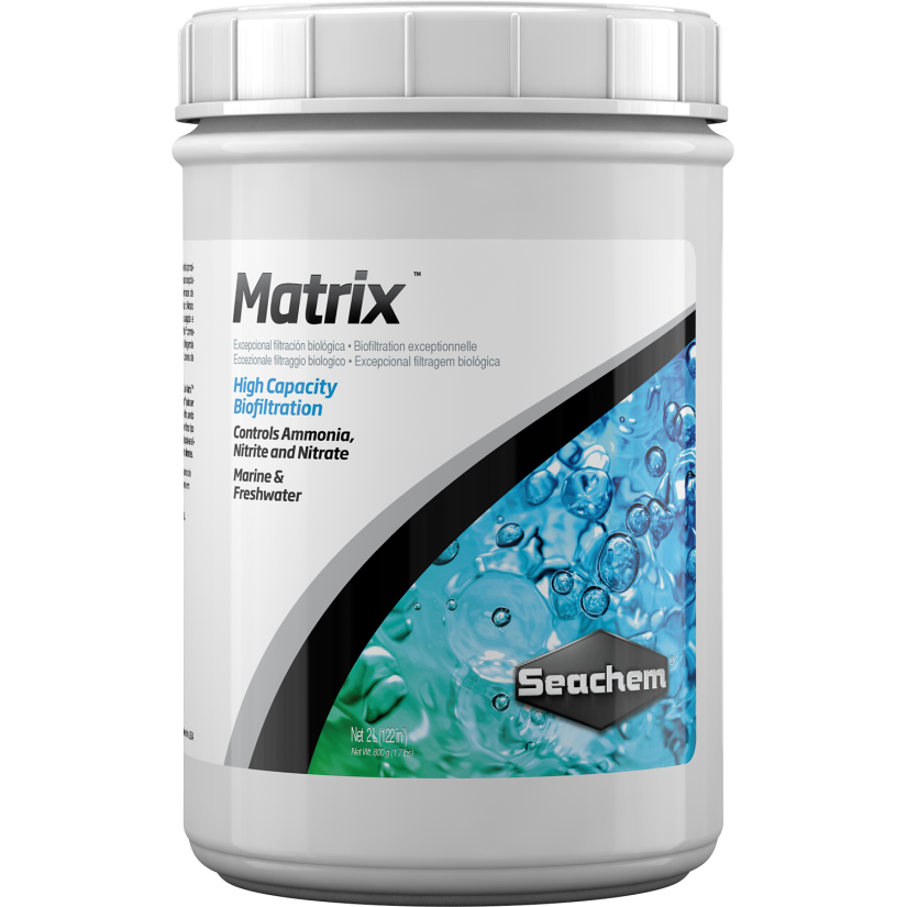 SEACHEM - Matrix 2L - Filtration biologique pour l'élimination des nitrates, des nitrites et de l'ammoniac