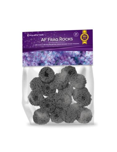 AQUAFOREST - AF Frags Rocks Black - 24 pcs - Roches pour le bouturage des coraux.
