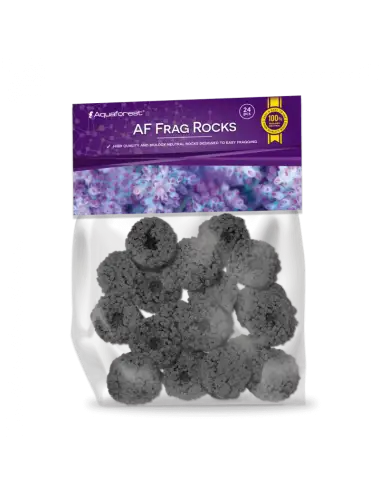 AQUAFOREST - AF Frags Rocks Black - 24 pcs - Roches pour le bouturage des coraux.
