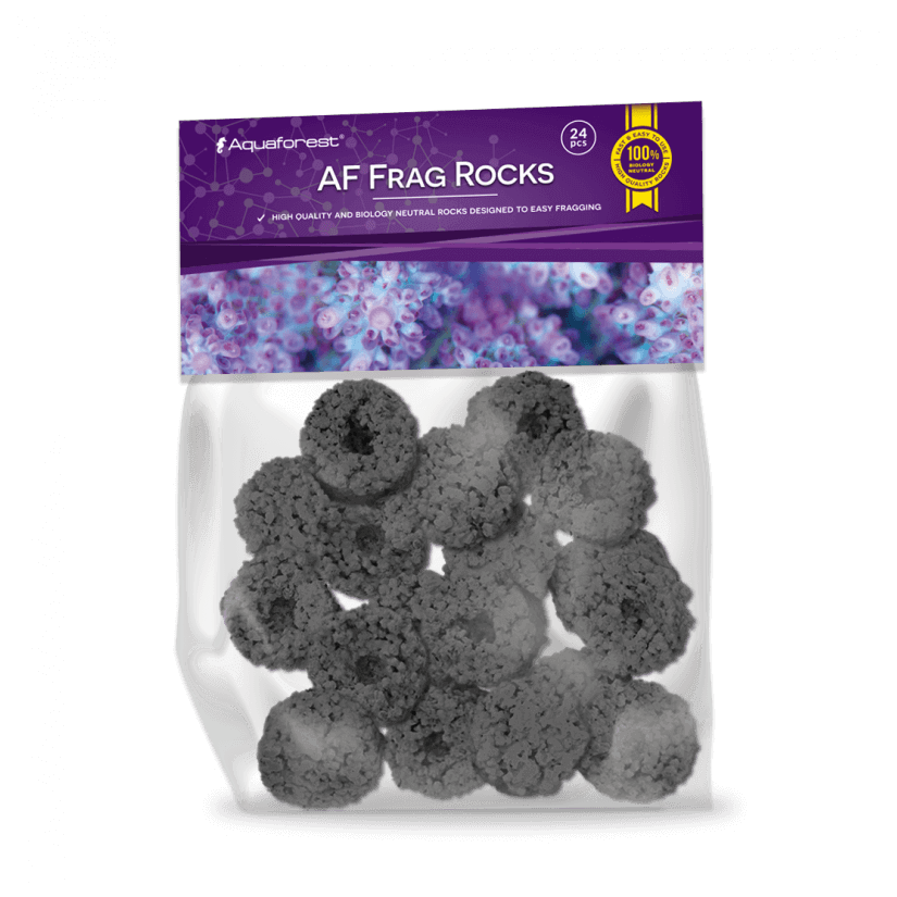 AQUAFOREST - AF Frags Rocks Black - 24 pcs - Roches pour le bouturage des coraux.