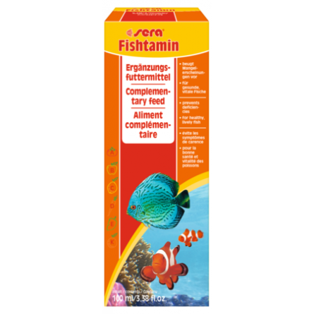 SERA - Fishtamin - 100ml - Complément alimentaire pour poissons SERA - Fishtamin - 100ml - Complément alimentaire pour poissons
