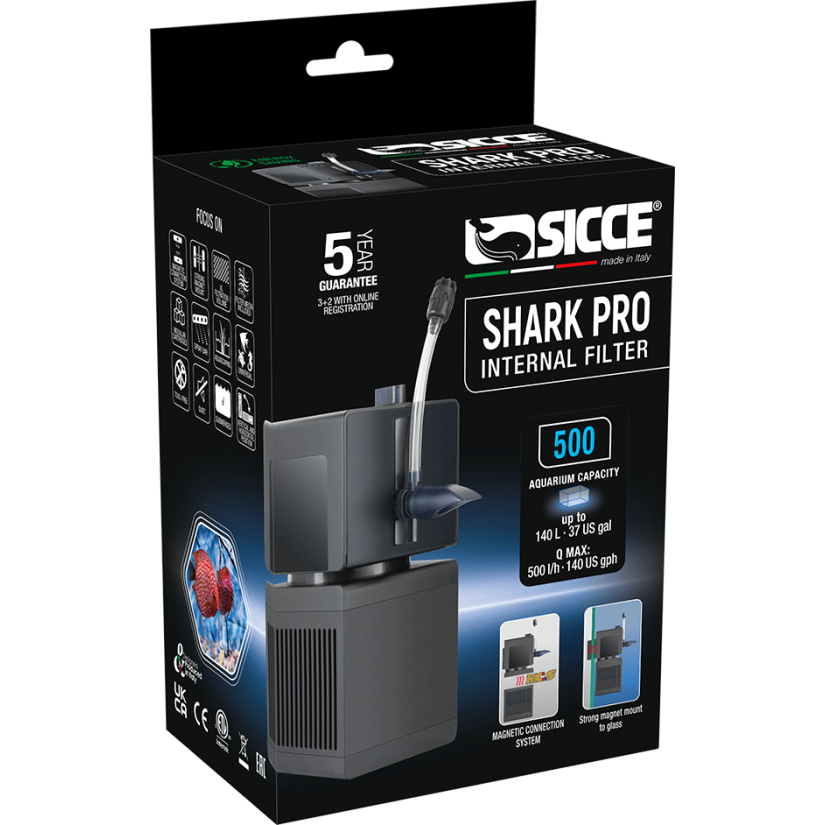 SICCE - Shark PRO 500 - Ecumeur Interne jusqu'à 140l