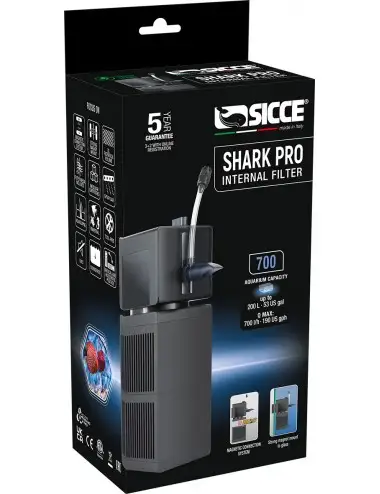 SICCE - Shark PRO 700 - Filtro interno hasta 200l