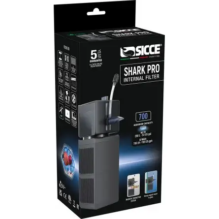 SICCE - Shark PRO 700 - Ecumeur Interne jusqu'à 200l SICCE - Shark PRO 700 - Ecumeur Interne jusqu'à 200l