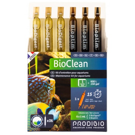 PRODIBIO - BioClean - 6 ampoules - Kit d'entretien eau douce et eau de mer PRODIBIO - BioClean - 6 ampoules - Kit d'entretien eau douce et eau de mer
