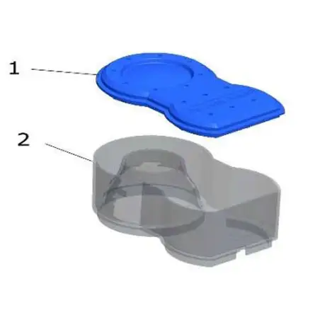 AQUA MEDIC - Récipient de collecte d'écume avec couvercle EVO 1000/EVO 1001 AQUA MEDIC - Récipient de collecte d'écume avec couvercle EVO 1000/EVO 1001