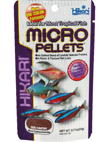 HIKARI - Micro Pellets - 80g - Aliment pour petits poissons