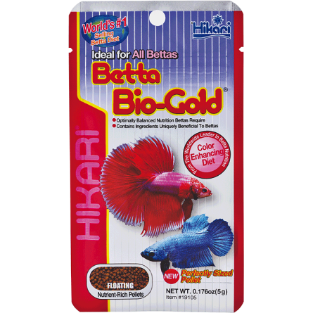 HIKARI - Betta-Bio Gold - 5g - Aliment pour Betta Splendens HIKARI - Betta-Bio Gold - 5g - Aliment pour Betta Splendens