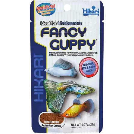 HIKARI - Fancy Guppy - 22g - Aliment pour poissons vivipares HIKARI - Fancy Guppy - 22g - Aliment pour poissons vivipares